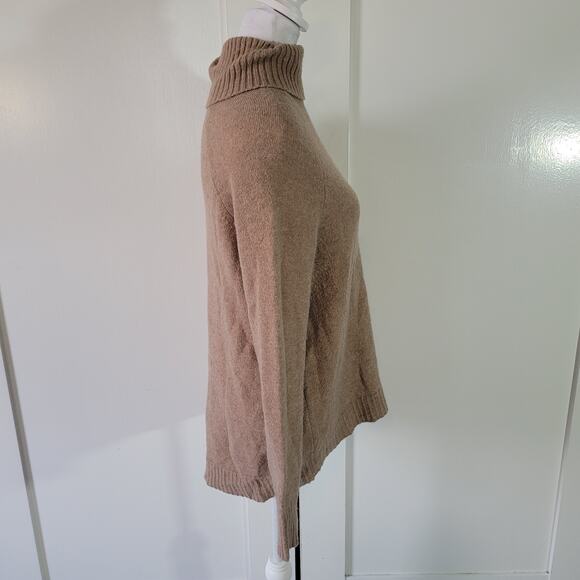 J. Crew Size XS Turtleneck sweater in supersoft yarn Tan Cozy Warm Wool Blend - Picture 2 of 8